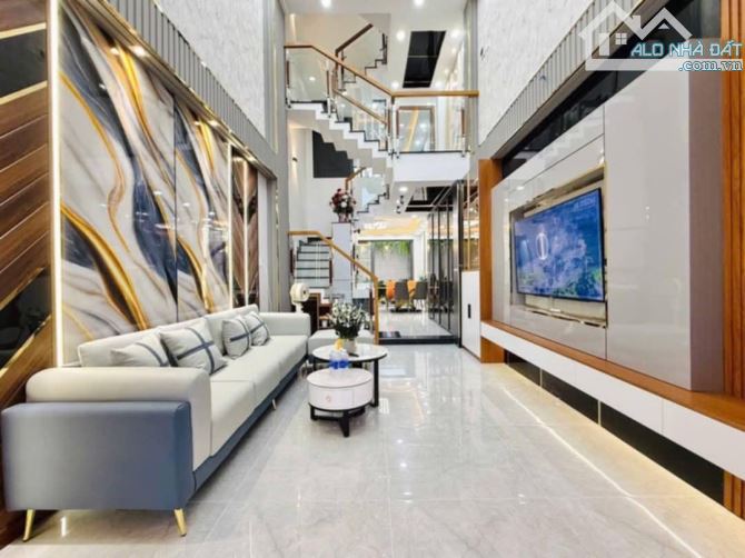 🥰 Nhà 4 tầng khu vip đường BÙI QUANG LÀ phường 12 quận Gò Vấp dt72m2(3.5x21) Hẻm 6m thông