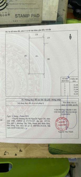 Bán  1000m2 hưng thịnh trảng bom sổ riêng - 1