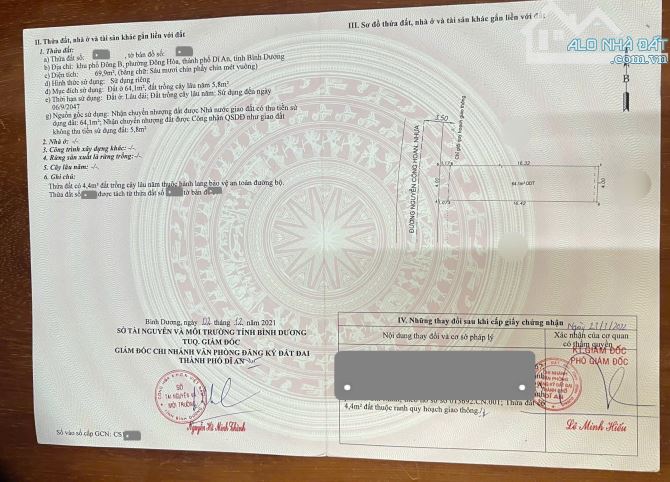 Bán đất 4x17.5m, mặt tiền Nguyễn Công Hoan p. Đông Hòa kế trường cấp 1, 2 - 1