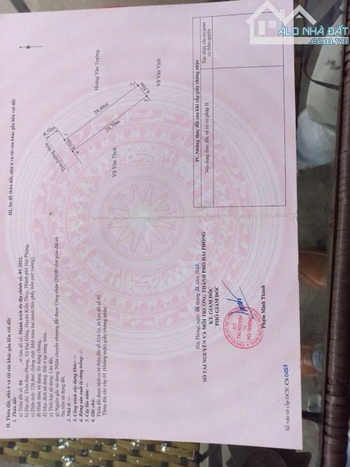 ✅ Siêu Phẩm 128m ngang 4.5m đường nhựa 9m vỉa hè xã Đại Đồng, Kiến Thụy. Giá cực tốt. - 1