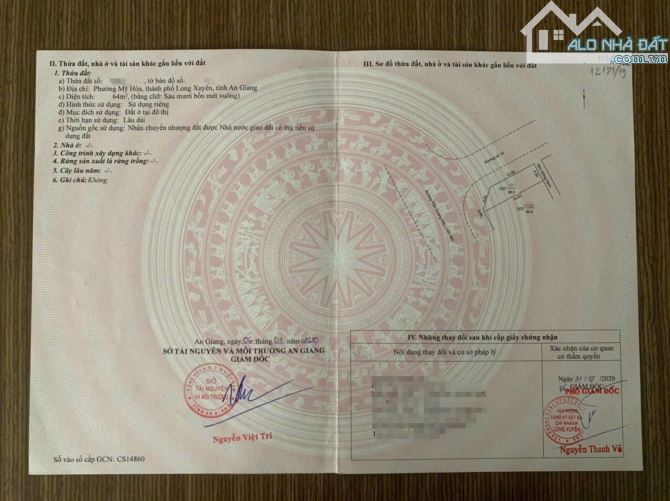 Bán cặp nền góc mặt tiền Trần Quang Diệu - Khu Bắc Hà Hoàng Hổ - Long Xuyên - An Giang - 2