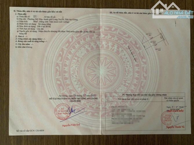 Bán cặp nền góc mặt tiền Trần Quang Diệu - Khu Bắc Hà Hoàng Hổ - Long Xuyên - An Giang - 3