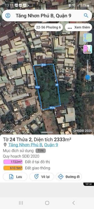 Cần bán 2125m2 đất đường1/ tăng nhơn phú quận 9 giá 50 tỷ - 3