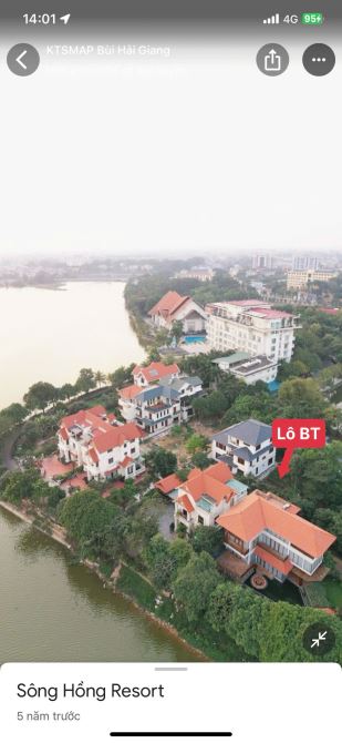 Bán gấp lô Biệt thự Vip Khu dịch vụ du lịch Sông Hồng Thủ Đô 393m2 mặt tiền 20m siêu hiếm - 4