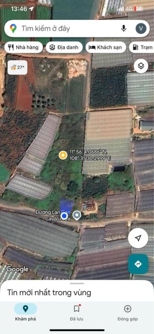 BÁN LÔ ĐẤT 2 MẶT TIỀN – 3.300m² – Giá: 4 triệu/ m2 VIEW QUẠT GIÓ CẦU ĐẤT – XUÂN THỌ, ĐÀ LẠ