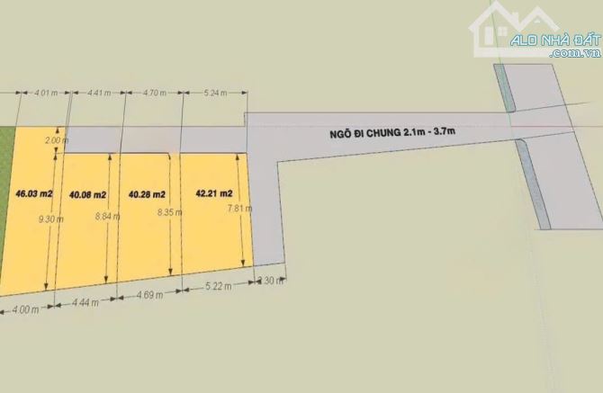 Mở bán 3 lô đất Đằng Hải,ngõ 3,1m ô tô đỗ cửa,diện tích hơn 40m2 giá chỉ 1,5 tỷ có tt