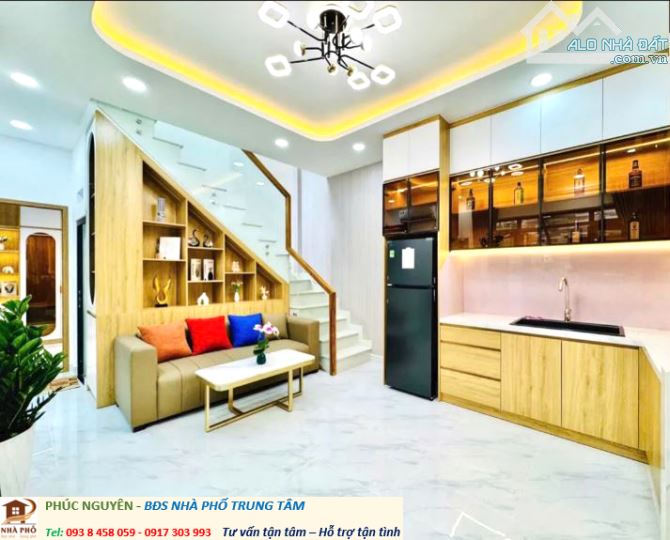 Bán gấp nhà mới giáp quận 1 - Lê Văn Duyệt BT - dt 50 m2 mt 9.5m - giá 5.9 tỷ Tl - tặng Nt