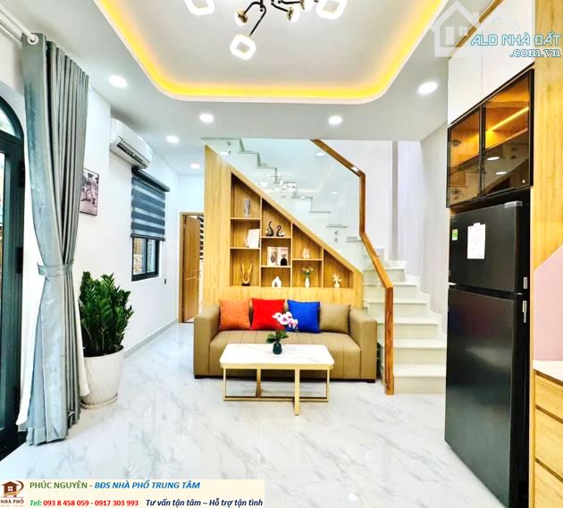 Bán gấp nhà mới giáp quận 1 - Lê Văn Duyệt BT - dt 50 m2 mt 9.5m - giá 5.9 tỷ Tl - tặng Nt - 1