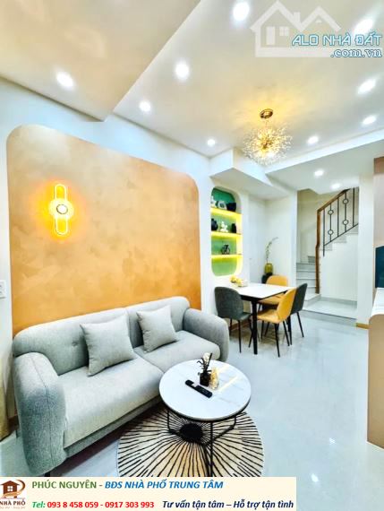 Bán nhà 3 tầng mới giáp quận 1 – Trường Sa Bình Thạnh - dtsd 63 m2 - giá 4.48 tỷ - tặng NT - 1
