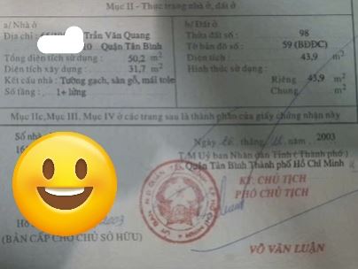 Bán nhà 44m2, Tân Bình, Trần Văn Quang, giá 3,65tỷ. Sổ hồng riêng. Trệt lửng, 2Pn. - 2