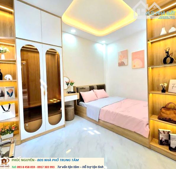 Bán gấp nhà mới giáp quận 1 - Lê Văn Duyệt BT - dt 50 m2 mt 9.5m - giá 5.9 tỷ Tl - tặng Nt - 3