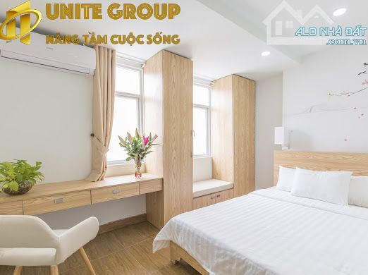 Cho thuê căn hộ quận 1_Có dịch vụ dọn phòng, giặt đồ_Thang máy_Gần Bến Bạch Đằng