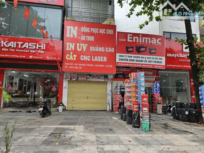 BÁN ĐẤT TẶNG NHÀ CẤP 4 MẶT PHỐ QUANG TRUNG-KINH DOANH ĐỈNH-VỊ TRÍ ĐẸP,DT 60M.