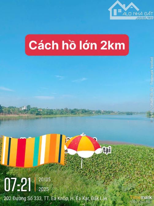 Đất ngay thị trấn Eakar tỉnh DakLak gần hồ Eakar Nop - 1