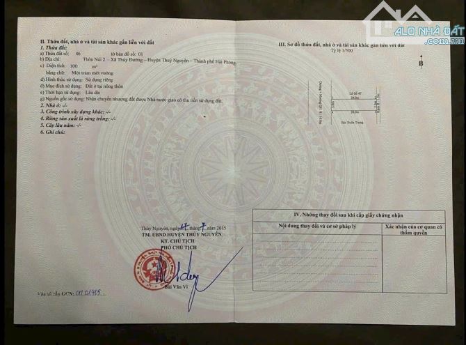 Bán đất KPL Núi 2, Thủy Đường, Thủy Nguyên - 1