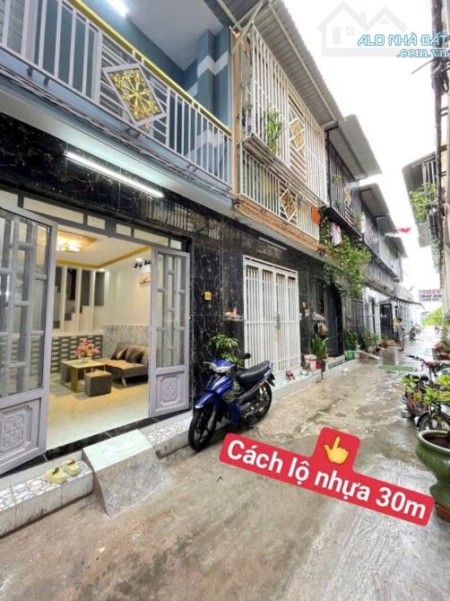 Nhà Mới 1 Lầu Tân Kim 4 x 10m, Đường Xe Hơi 2PN 2WC Full Nội Thất Sổ Hồng Sẵn - 1