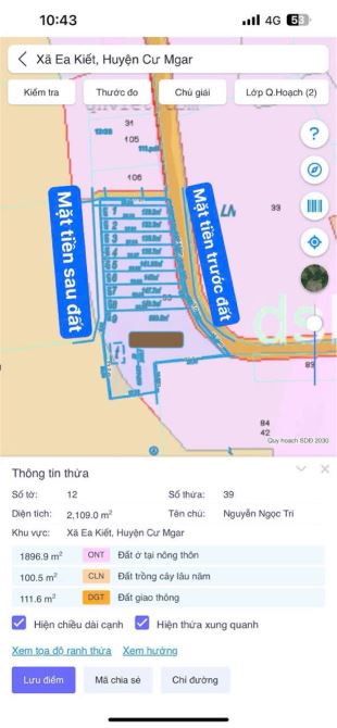 Bán lốc 8 lô tại Ea Kiết - Cư Mgar DakLak 169 triệu/1 sổ - 3