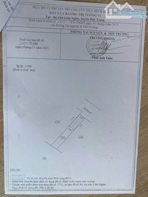ĐẤT ĐỊNH CƯ THỊ TRẤN LIÊN NGHĨA 5X30 ĐƯỜNG NHỰA 7M - 2
