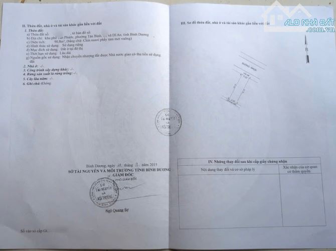 Bán nhà sổ riêng khu dân cư 90m2 ngang 5 Tân Bình Dĩ An đường 10m2 có nhà cấp 4 - 4