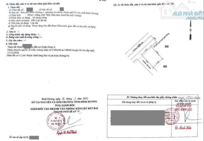 Nhà mặt tiền kinh doanh KDC Sóng Thần, phường An Bình, TP Dĩ An. 10 tỷ - 5
