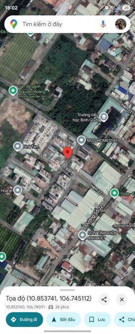 Đất hẻm 22 đường 22 kdc đông đúc P.Linh Đông cách UBND Phường chỉ 20m