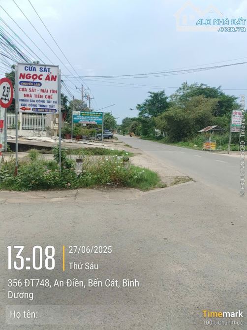 Bán đất An Điên-Bến Cát-gần Mỹ Phước 1 dt 114m2 (90m2 thổ cư ) sổ riêng ,xây dựng tự do .