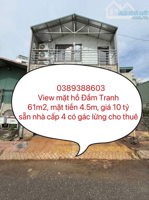 Bán đất siêu hiếm mặt hồ Cự Khối, View hồ đẳng cấp, 61m2, mặt tiền 4.5m, giá 10 tỷ. - 1