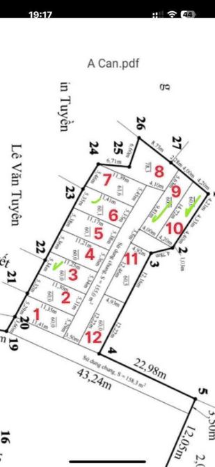 Bán đất Hà Đậu, Hồng Phong. 60m2. Giá 7xx T - 2