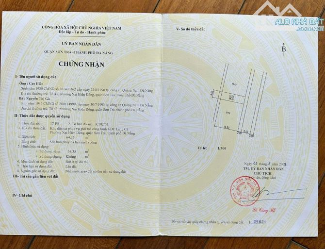 Chính chủ cần Bán lô đất đường nại hiên Đông 12. Sát sông hàn Sơn Trà TP ĐÀ NẴNG - 2
