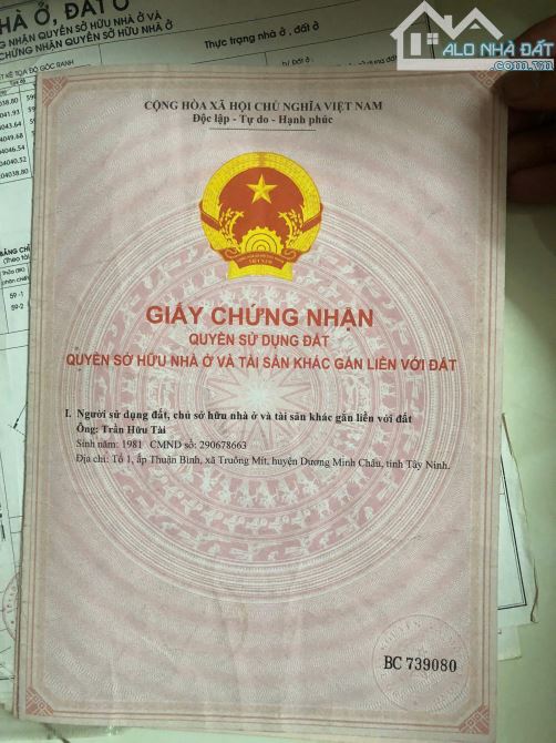 Bán nhà 5*10m. Có lững. Nguyễn Thị Đành. TTN. Hocmon - 2