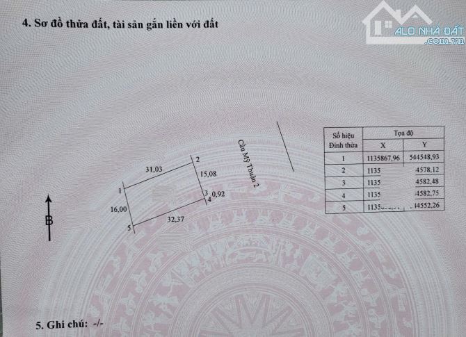 Bán đất lộ ôtô giáp cầu Mỹ Thuận 2, Vĩnh Long - 2