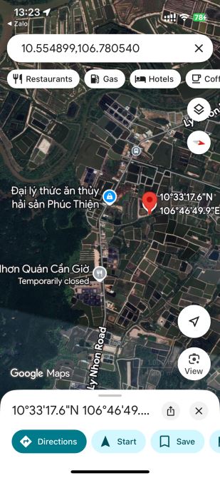 Bán gấp lô đất đường Lý Nhơn, xã An Thới Đông, Cần Giờ 2,25tỷ - 3