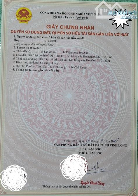 Bán đất lộ ôtô giáp cầu Mỹ Thuận 2, Vĩnh Long - 3