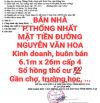 BÁN NHÀ ĐẤT THỐNG NHẤT MẶT TIỀN ĐƯỜNG NGUYỄN VĂN HOA KINH DOANH, BUÔN BÁN