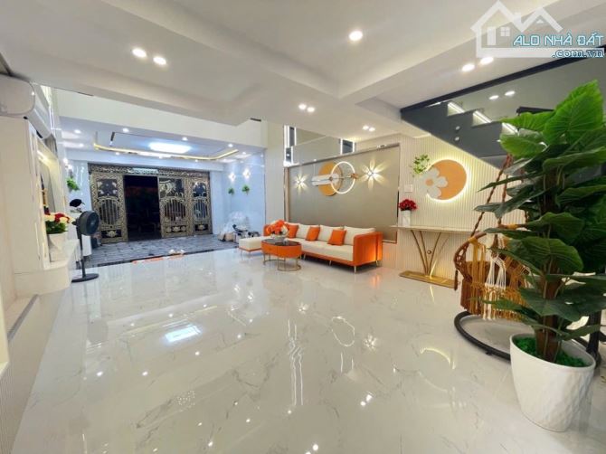 NHÀ 5 TẦNG - THÔNG SỐ HIẾM CÓ ( 5x20 ) - MT HẺM 6M XE HƠI RA VÀO VI VU  - NHÀ MỚI TẶNG