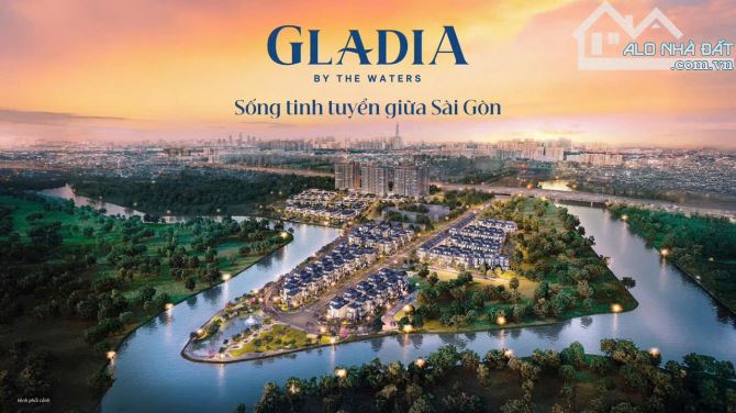 Mở bán đợt 1 biệt thự ven sông Gladia Khang Điền thanh toán chỉ từ 20%, CK thanh toán sớm