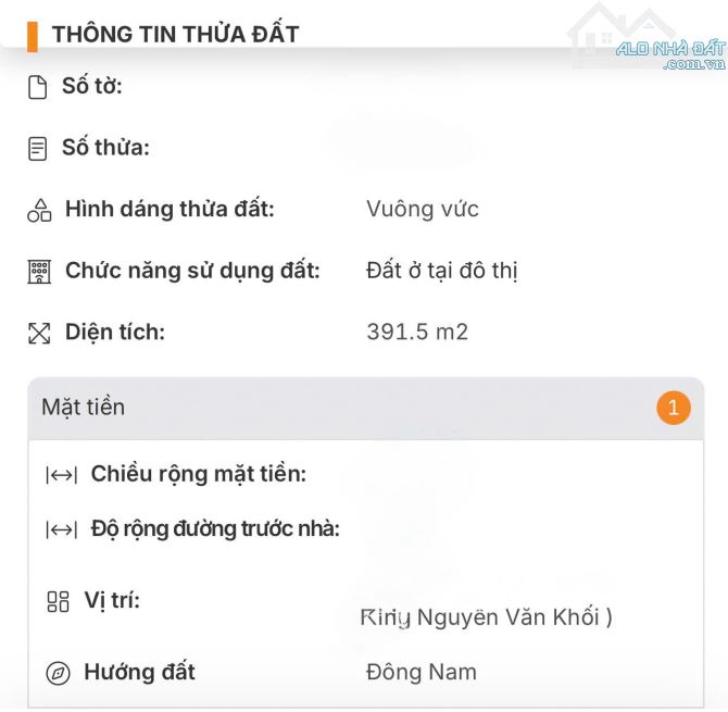 392m2, BÁN ĐẤT TẶNG NHÀ, HXH, NGUYỄN VĂN KHỐI, P8 GÒ VẤP, 21.x TỶ TL