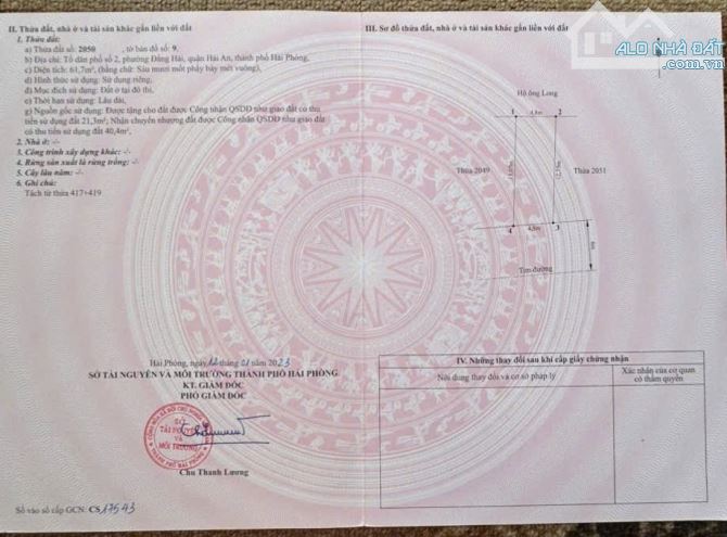 Chính chủ gửi bán lô đất trục chính Tái định cư đường dứa  Đằng Hả - 1
