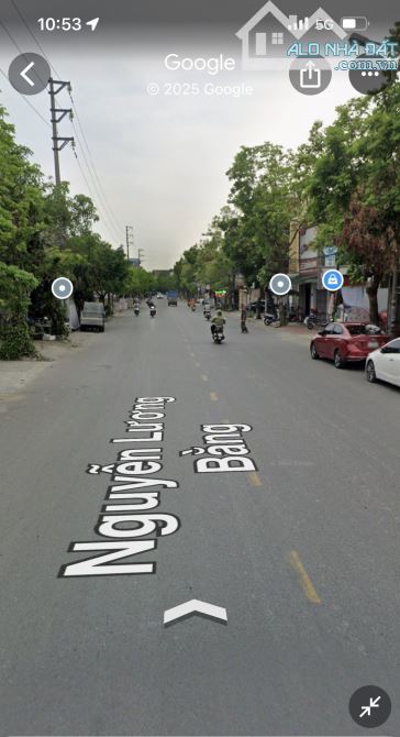 Lô Góc 220m. Mặt tiền 9m mặt đường Nguyễn Lương Bằng Kiến An. Giá 12.5 tỷ - 1