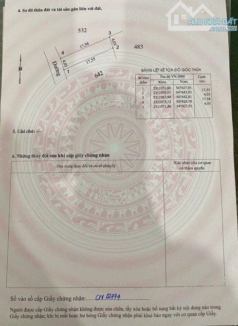Hàng đẹp 70,1m2 gần Chợ đầu mối Đông Tảo - Khoái Châu, kết nối đường 382… - 4
