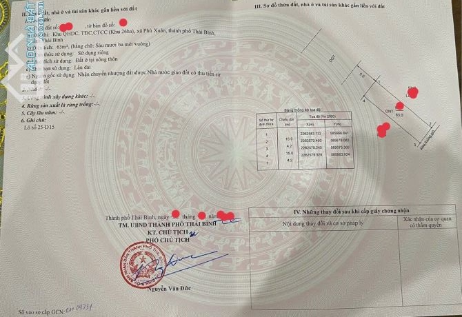 BÁN 2 LÔ LIỀN KỀ TRỤC ĐƯỜNG KINH DOANH KHU TĐC PHÚ XUÂN THÁI BÌNH - 4