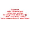 BÁN NHÀ MẶT TIỀN ĐƯỜNG HƯNG ĐẠO VƯƠNG, 1TRỆT 1LẦU, SỔ HỒNG THỔ CƯ (NP766)