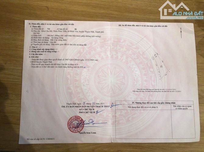 CHÍNH CHỦ CẦN BÁN LÔ GÓC MẶT ĐƯỜNG 420 GẦN TRƯỜNG CẤP I, II BÌNH YÊN