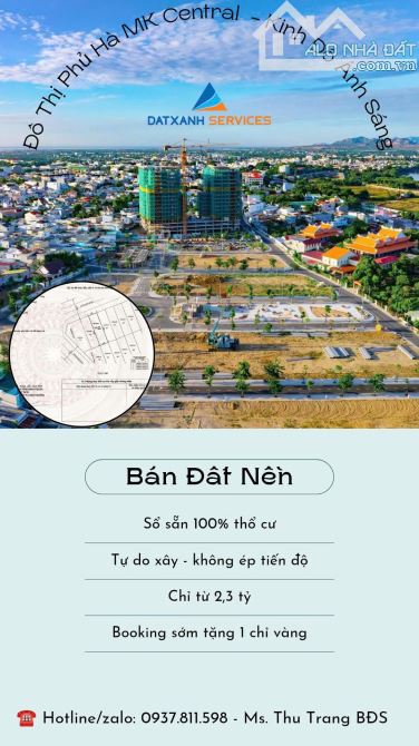 SIÊU ĐÔ THỊ ÁNH SÁNG MK- ĐẤT NỀN 100% THỔ CƯ - KHÔNG ÉP XÂY DỰNG - GIÁ CHỈ TỪ 2TY3