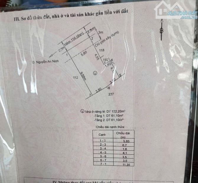 ✅ Bán nhà 1 trệt 1 lầu hẽm Chợ Đêm thuộc Phường 1 , TP Tân An _ Diện Tích : 5.8 x 11.3 - 10