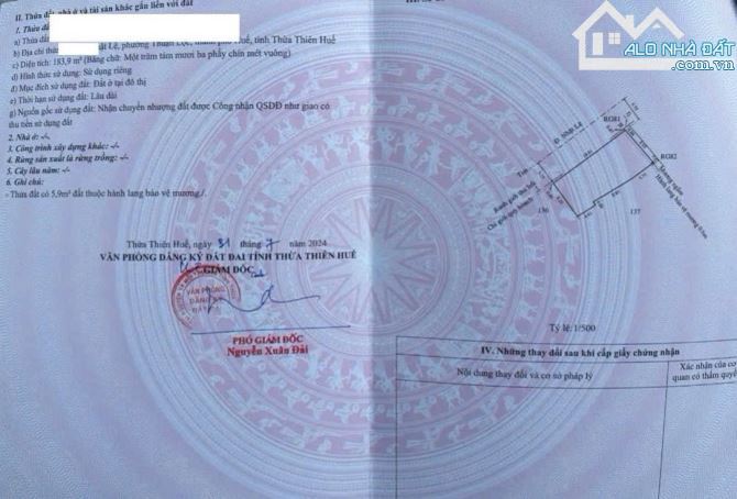 BÁN 184M2 ĐẤT MẶT TIỂN KINH DOANH ĐƯỜNG NHẬT LỆ - QUẬN PHÚ XUÂN GIÁ CHỈ 9.5 TỶ - 3