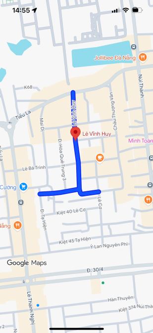 BÁN ĐẤT 2 MẶT TIỀN (NGANG 15M) ĐƯỜNG LÊ VĨNH HUY, HẢI CHÂU, ĐÀ NẴNG, DT 282m2 - 2