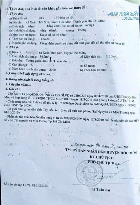 ‼️Chốt gấp nhà đẹp Hóc Môn,Sổ Hồng Riêng, hẻm 5m,giá 790tr dtich 63m2 - 8