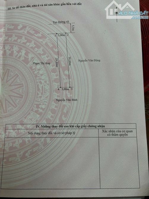 Chuyển nhượng lô đất 150m2 trục xã Đông Phương Kiến Thụy Hải Phòng