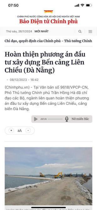 Bán đất biển Liên Chiểu cách đường Ngô Xuân Thu 20m giá chỉ 1ty5xx
